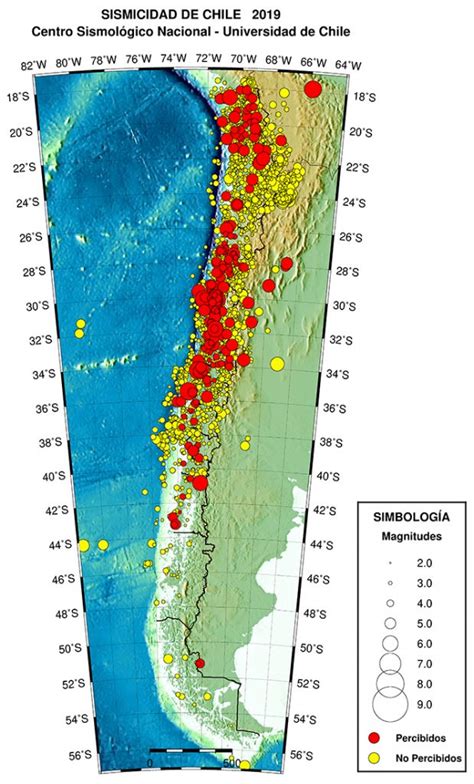 sismología chile mapa